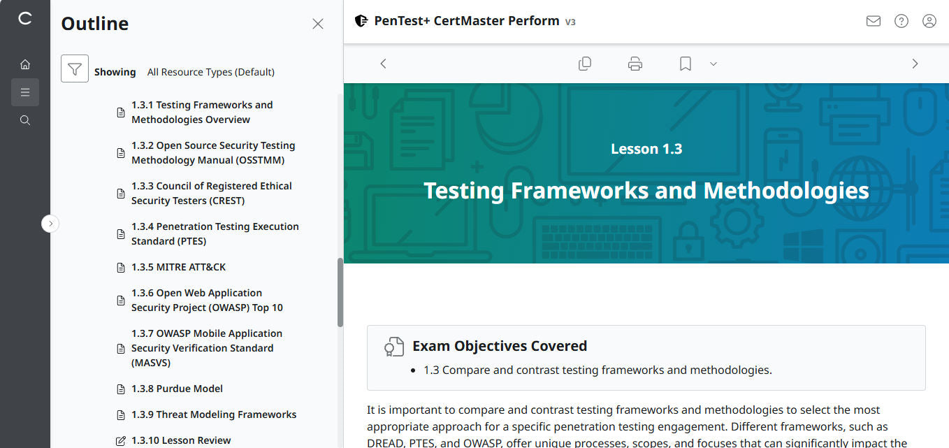 Best Offer  ✅ CompTIA PenTest+ CertMaster Perform  PT0-003 (V3) (3 Month Access)