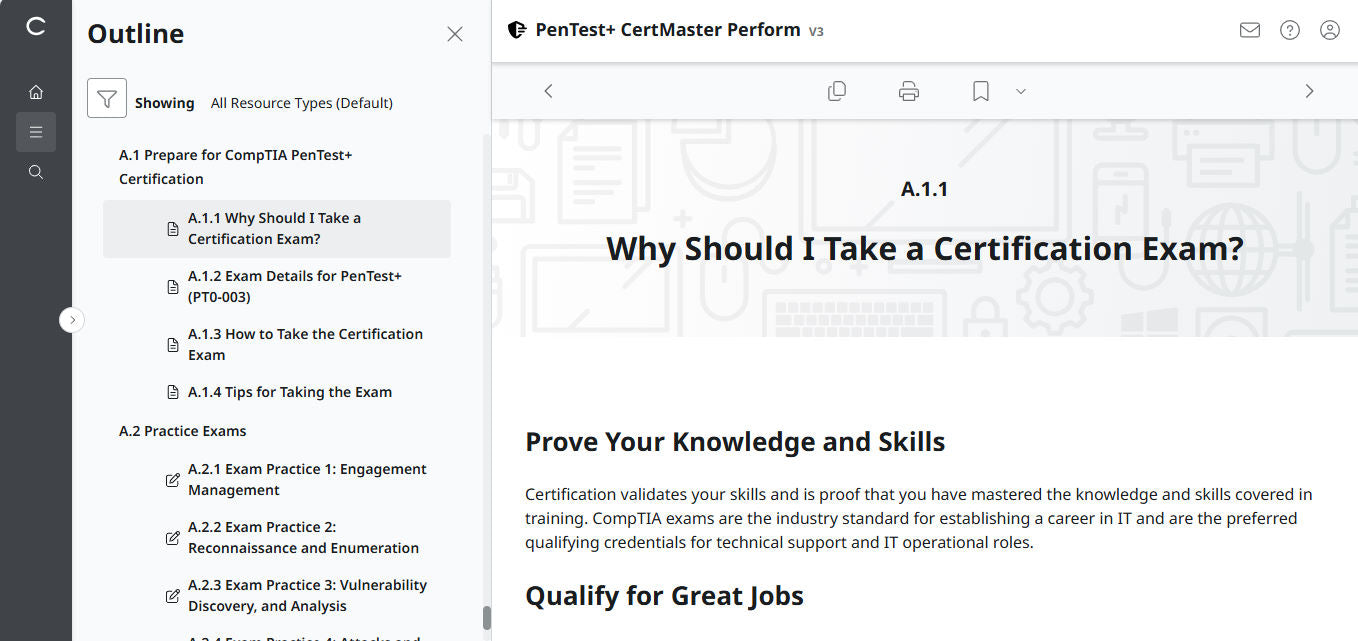 Best Offer  ✅ CompTIA PenTest+ CertMaster Perform  PT0-003 (V3) (3 Month Access)