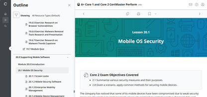 CompTIA A+ Core 1 & 2 CertMaster Perform  (V15)