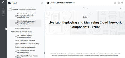 CompTIA Cloud+ CertMaster Perform (CV0-004)